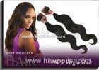 Natural Black Virgin Human Hair Extensions , 22'' Body Wave