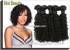 Deep Curly 5A Virgin Malaysian Hair , Black Virgin Human Hair Extensions