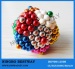 216pcs/set Buckyballs with Window Round Steel Box different coating