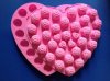 New Design heart rose shaped with love silicone cake mold