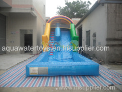 Inflatable Water Slide With Pool