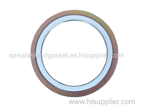 PTFE spiral wound gasket with outer ring