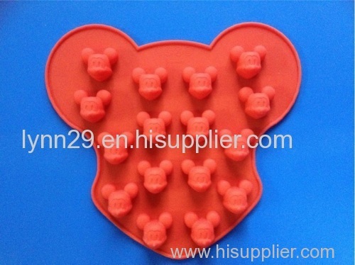 Food grade micky shaped silicone cake moulds/silicone cartoon cake mold