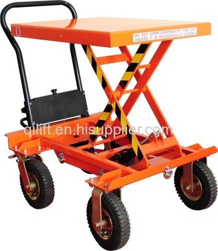 Hydraulic Lift Table For Bonsai Moving On Lawn HM200