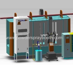 electrostatic powder coating chamber