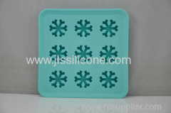 Snow flower shaped silicone ice tube tray &mold maker