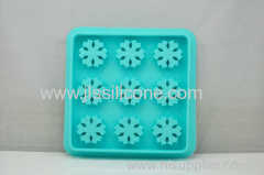 Snow flower shaped silicone ice tube tray &mold maker