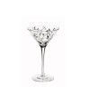 Platinum flower cocktail glass