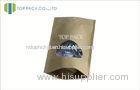 Resealable Kraft Paper Stand Up Pouch With Rectangle Window Customized