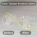 Clear Tamper Evident Labels