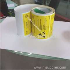 Manufacture Printed Adhesive Labels for Warning