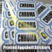 Custom Eggshell Stickers Printing