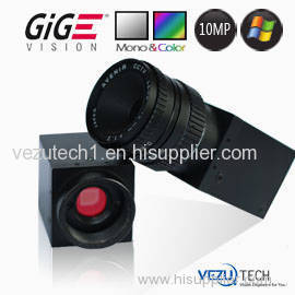 10MP Gigabit Ethernet (GigE) Industrial Camera for Machine Vision