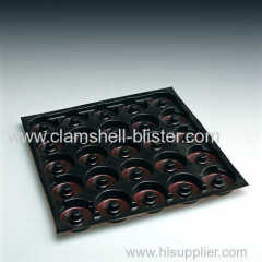 Plastic clamshell trays for electronic products