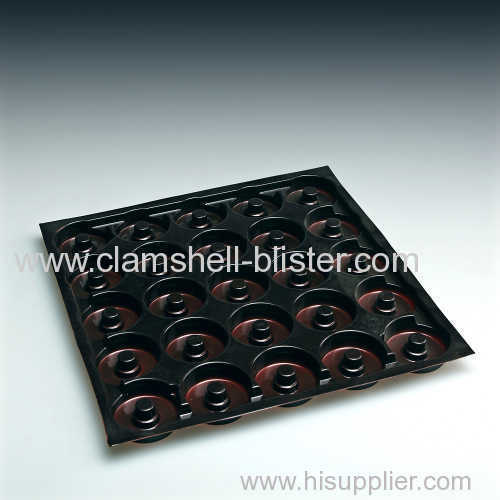 Plastic clamshell trays for electronic products