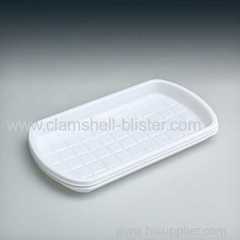 Plastic blister trays for food