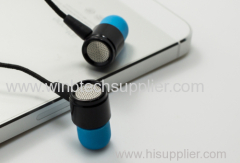 high quality fashionable zipper earphone with mic for samsung galaxy note 3 s4 s5 mobile phone