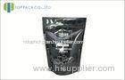Black Printed Laminated Pouches For Bread Packaging , Stand Up Zipper Pouch