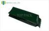 Black Plain Coffee Packaging Bags With Valve , 8 oz Aluminum Foil Heat Seal Bags