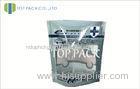 Printed Plastic Stand Up Pouches , Cookies / Snack Stand Up Resealable Pouches