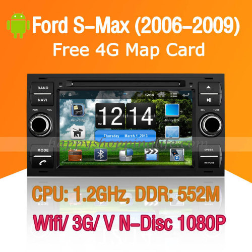 Android Car DVD Player for Ford S-Max 2006-2009 GPS Wifi 3G