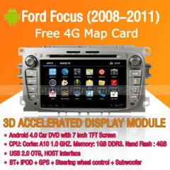 Android Car DVD Player GPS Navigation Wifi 3G for Ford Focus 2008-2011 Bluetooth Touch Screen