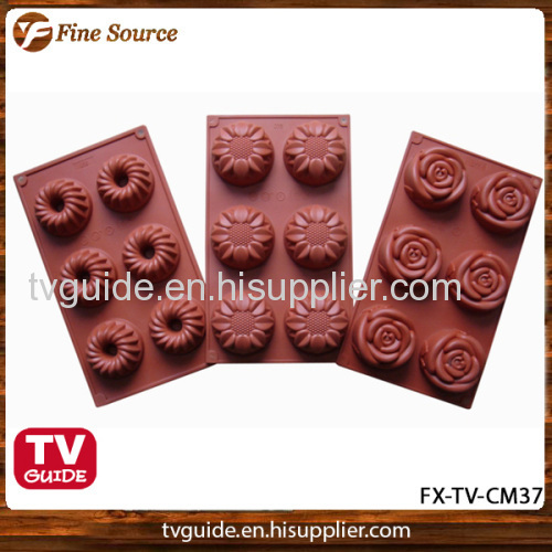 2014 Newest Eco-friendly Silicone Cake Mould Flowers