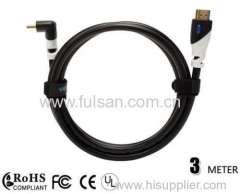 High Speed 3m Right Angle HDMI Cable with Ethernet Gold-Plated