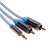 High quality 3M/10FT DC 3.5mm TO 2RCA AV cable