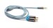 High quality 3M/10FT DC 3.5mm TO 2RCA AV cable