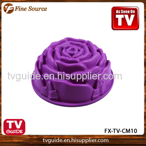 New Design Silicone Donut Cake Mould Rose Cake