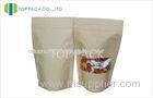 Coffee Plain Stand Up Pouch With Window