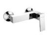 contemporary Square Shower Mixer Faucet Wall Mounted with Two Holes