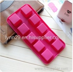 small square shaped silicone chocolate molds