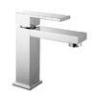 Square Deck Mount One Handle Water Mixer Taps Single Hole for Lavatory