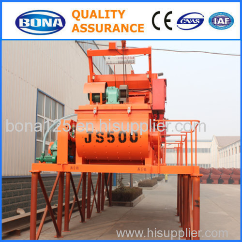 JS500 used portable small concrete mixing machine