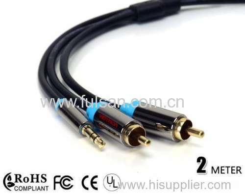 Hot Selling High quality 3.5mm to 2rca cable