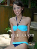 2014 women's blue bikini with 80%Nylon