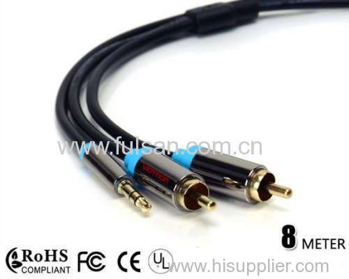 3.5mm to 2RCA AV Cable/3.5 Headphone Cable/3.5mm Extension Cable