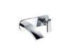 Round Brass Concealed Bathroom Water Faucet / 1 Handle Wall Mount Bath Taps