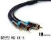 DC stereo 3.5mm to 2RCA cable with Metal shell 10m