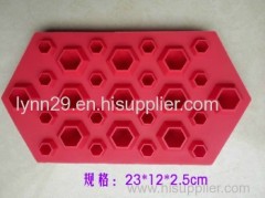 FDA and LFGB food grade diamond shaped custom silicone ice cube tray