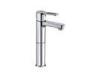 High Brass Deck Mounted Basin Mixer Taps Single Handle Round Water faucet