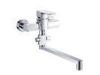 One Lever Rectangle Wall Mounted Bath Taps / Two Hole Bath shower Faucet