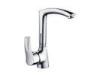 Ceramic Cartridge Single Lever Sink Mixer Taps , Chrome plated Water Taps