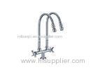 Modern Double Handle Basin Cold Faucet for Tank , Double Spout