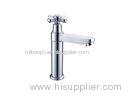 Basin Cold Single Handle Basin Faucet , Deck Mounted One Hole Water Taps