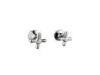 Chrome Concealed Shower Faucets Double Lever for Home / hotel