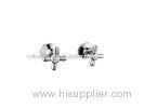 Chrome Concealed Shower Faucets Double Lever for Home / hotel