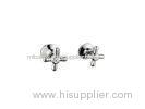 Chrome Concealed Shower Faucets Double Lever for Home / hotel